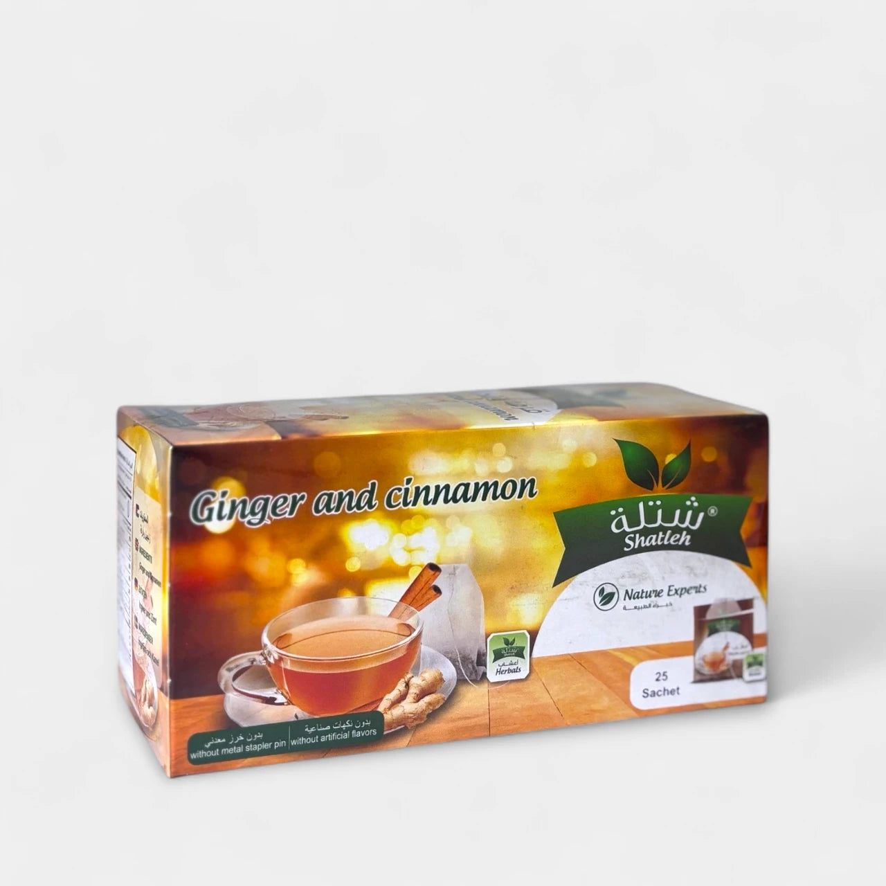 شاي الأعشاب بالزنجبيل والقرفة