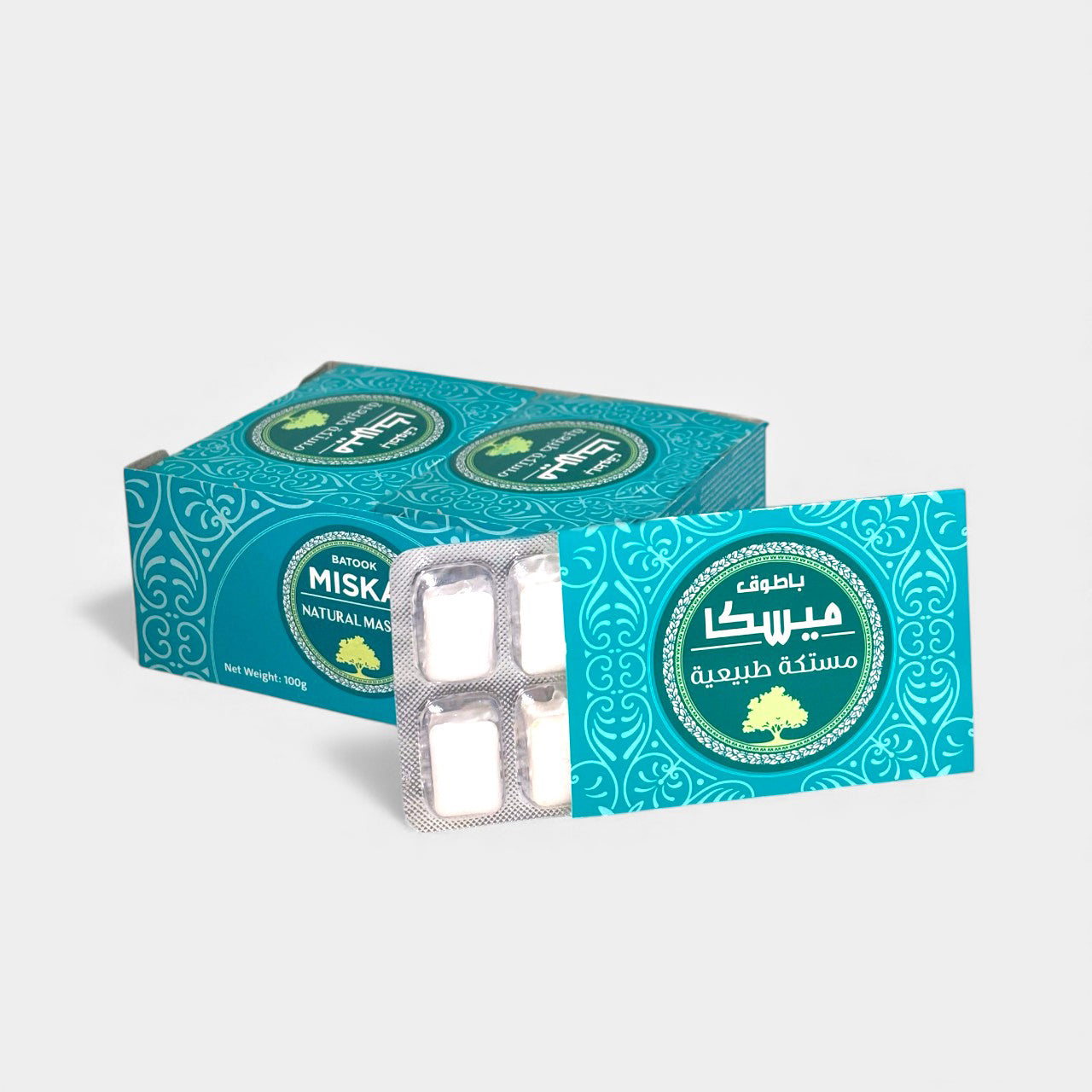 Authentic Mastic Gum - 8 Packs x 10 Tab (100g) | Natural Chios Resin
