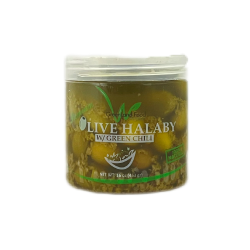 Olive Halaby Whole with Green Chili